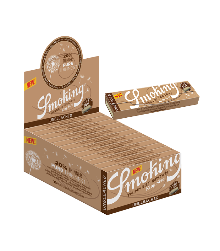 Estuche Smoking King Size Thinnest Brown + filtros de cartn - Click en la imagen para cerrar